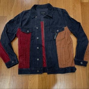 Corduroy Color Block Jacket